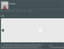 Tablet Screenshot of paardesign.com